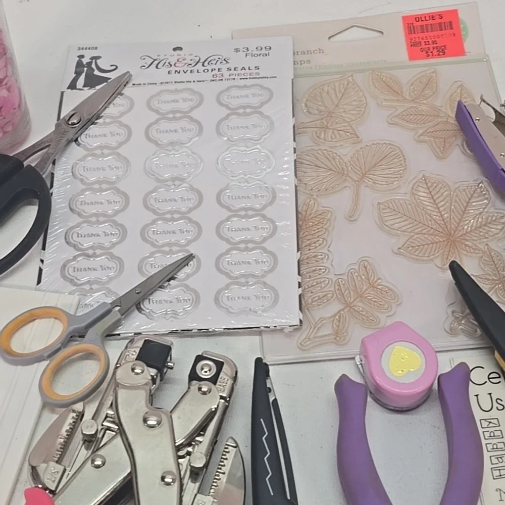 Crafting Lot Creative Scrapbook Punches Corner Wavy Cutters‎ Foil Scissors More